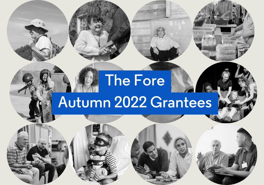 A series of black and white images of the twelve charities we have funded this autumn.